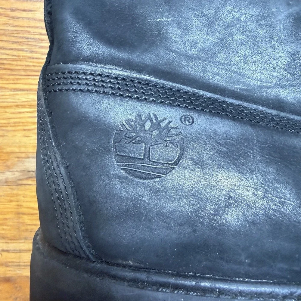 Timberland Boots Mens Sz 15 M 10073 Black Leather Primaloft 400 Gram Water Proof